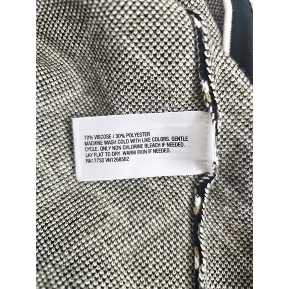 Diane von Furstenberg ~Woman Size S~ Black/White Wrap Knit Summer Midi Dress NWT - Picture 13 of 13